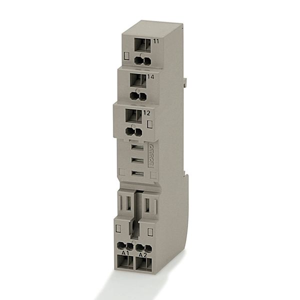 Socket, DIN rail/surface mounting, 5-pin, screwless terminals image 2