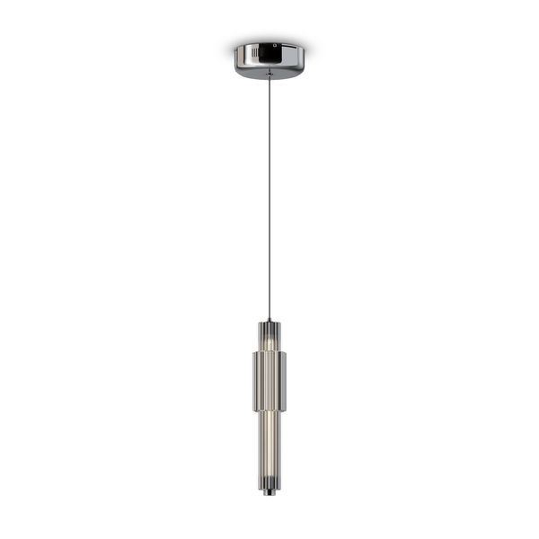 Modern Verticale Pendant lamp Chrome image 1