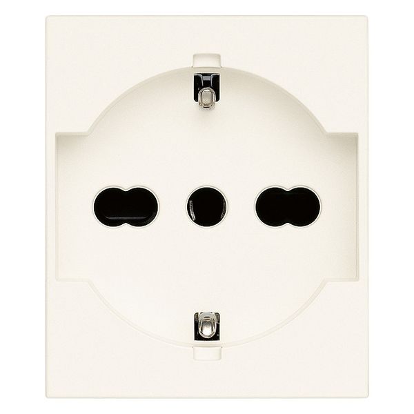 2P+E 16A Universal outlet white image 1