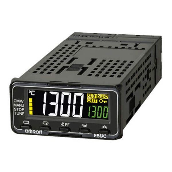 Temp. controller PRO,1/32 DIN (24x48mm),screw terminals,2 AUX,1x0/4-20 image 1