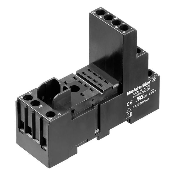 Relay socket, IP20, 2 CO contact , 12 A, Screw connection image 1