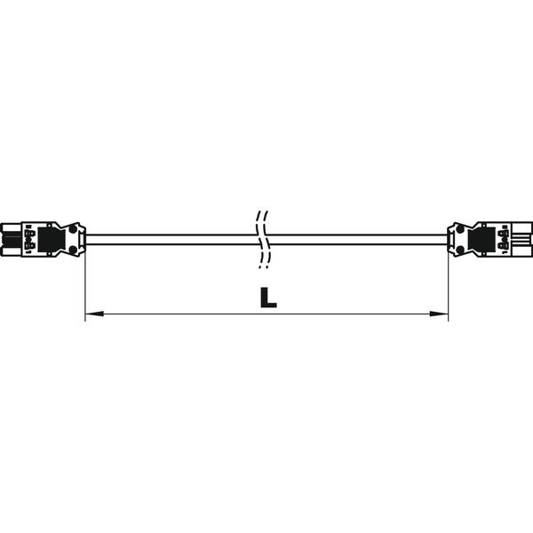 VL-3Q2.5 8 SW Extension cable cross section 3x2.5 mm² L8000mm image 2