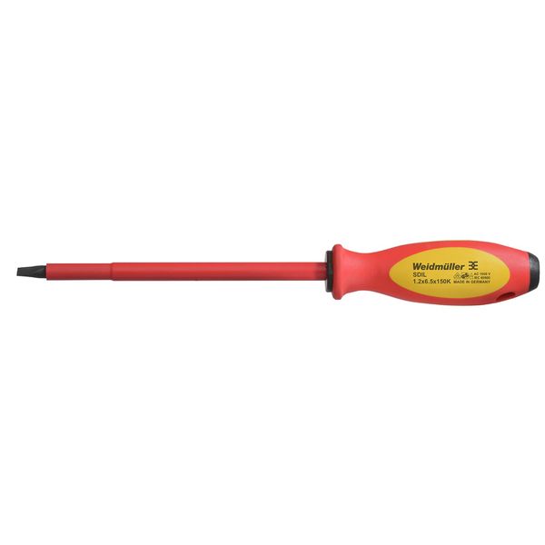 Slotted screwdriver, Blade thickness (A): 1.2 mm, Blade width (B): 6.5 image 1