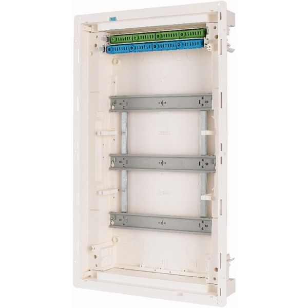 Hollow wall compact distribution board, 3-rows, super-slim sheet steel door image 9