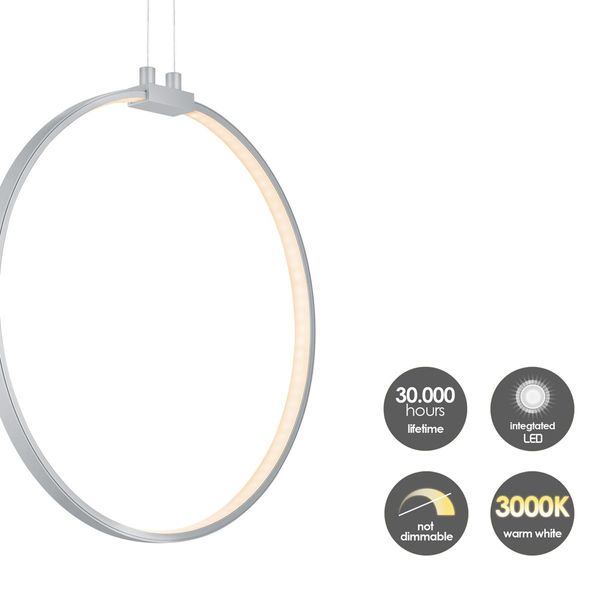 Pendant lamp Eclipse aluminum ⌀35cm 12W image 5