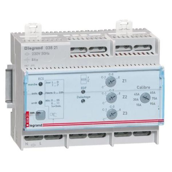 Modular manager for electric heating pilot wire for 3 zones - 6 modules image 1