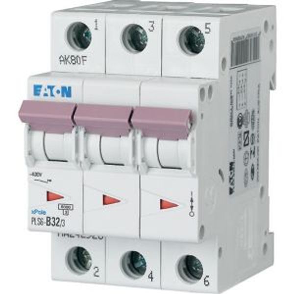 Miniature circuit breaker (MCB), 32 A, 3p, characteristic: B image 5