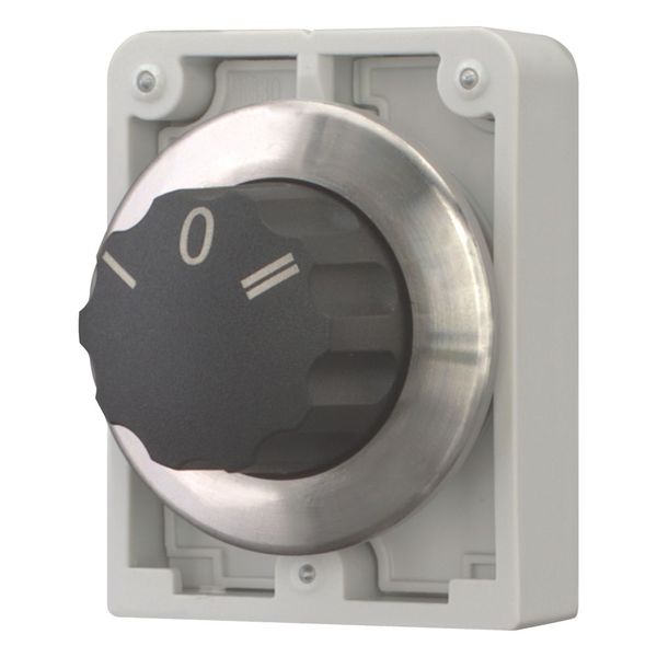 Changeover switch, RMQ-Titan, with rotary head, momentary, 3 positions, inscribed, Front ring stainless steel image 12