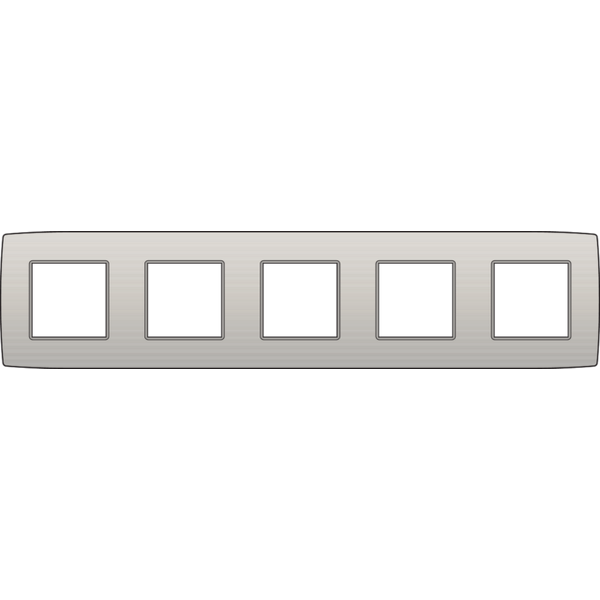 Fivefold faceplate, 71 mm centre distance, Niko Original light grey image 2