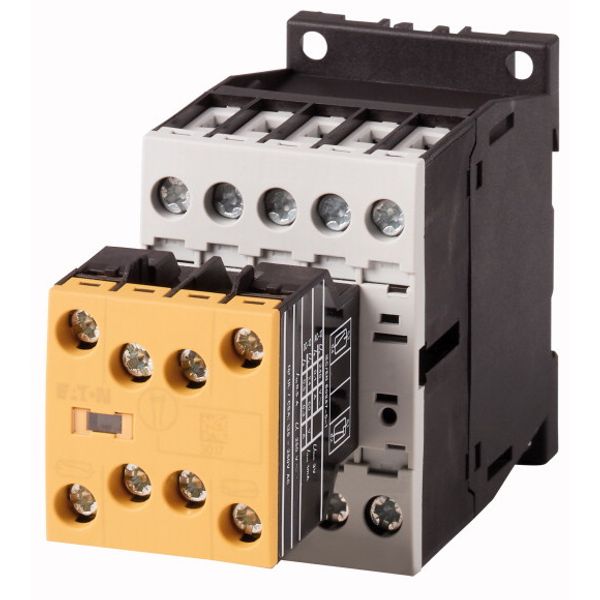 Safety contactor, 380 V 400 V: 4 kW, 2 N/O, 3 NC, 230 V 50 Hz, 240 V 60 Hz, AC operation, Screw terminals, With mirror contact (not for microswitches) image 1