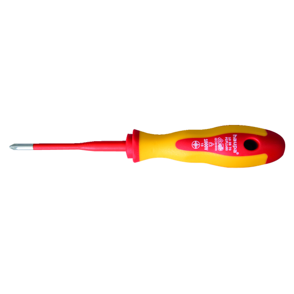 Screwdriver PZ/FL 1x80mm 190mm long VDE 1000V slim 2C handle image 2