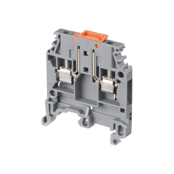 MODULAR TERMINAL BLOCKS, DISCONNECT, SCREW CLAMP TERMINAL BLOCK, GRAY, PRODUCT SPACING .196 IN [5 MM], 2 POSITION, SCREW TERMINAL image 1