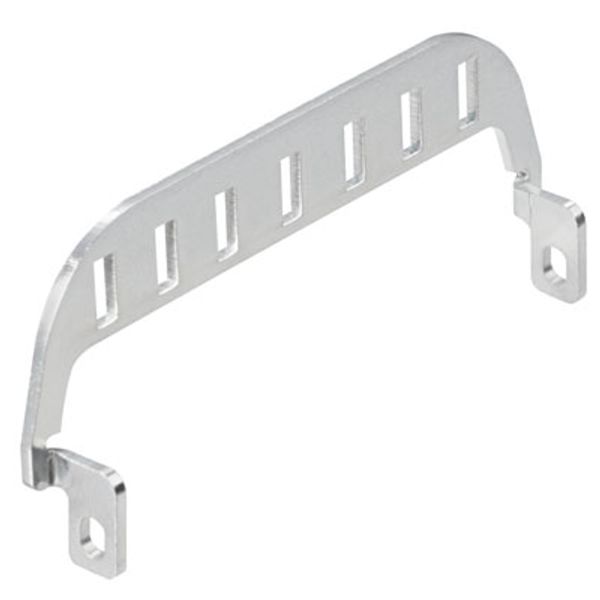 Shield clamp for industrial connector, Size: 8, Sheet steel, galvanize image 1
