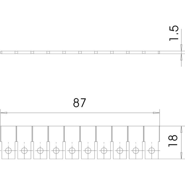 VB-MDP 10-MD Earthing strip for lightning barrier w. cover image 2