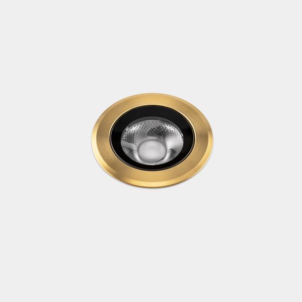 Recessed uplighting IP66-IP67 Max Medium Round Trim LED 7.9W LED neutral-white 4000K Gold PVD 423lm image 1