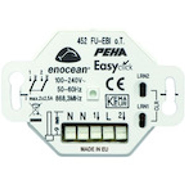 EnOcean Easyclickpro-inbouw-ontvanger, 2-kanaals, bidirectioneel image 1