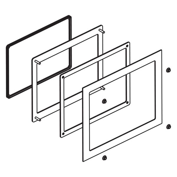 PANEL CUT-OUT ADAPT. XBTGT4-HMIDT3 image 1