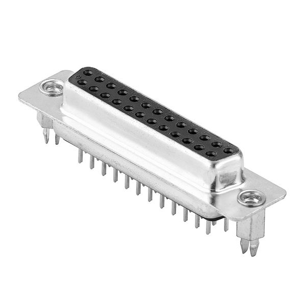 PCB plug-in connector data, Thread-nut UNC 4-40, THT solder connection image 1