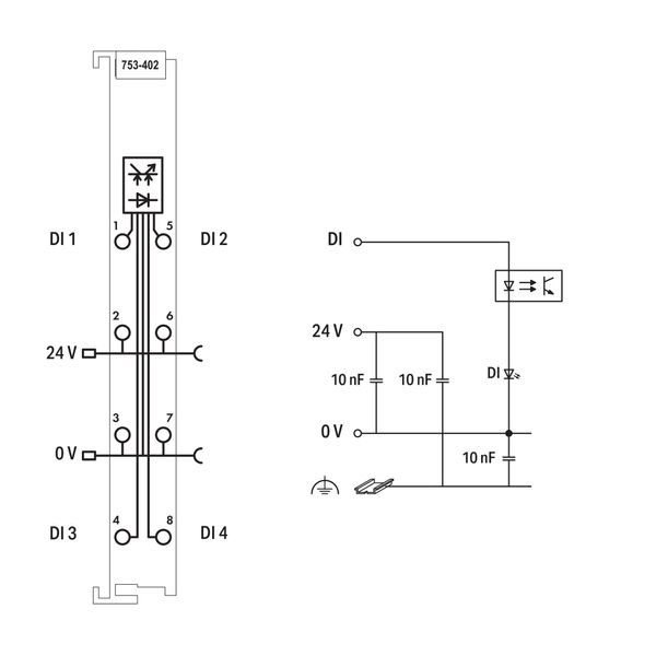 4-channel digital input 24 VDC 3 ms light gray image 6