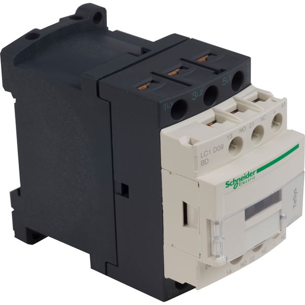 TeSys Deca contactor - 3P(3 NO) - AC-3/AC-3e - = 440 V 9 A - 24 V DC coil image 1