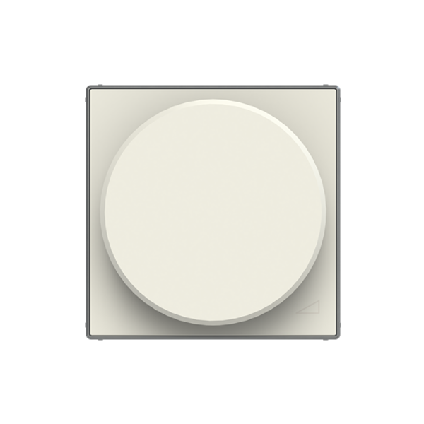8560.2 BL Cover plate with rotatory knob for dimmer - Soft White for Dimmer Turn button White - Sky Niessen image 1
