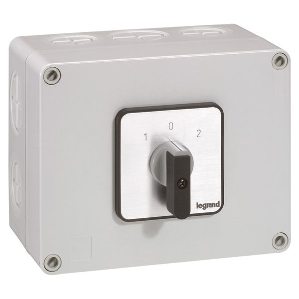 Cam switch - changeover switch with off - PR 40 - 2P - 50 A - box 135x170 mm image 1