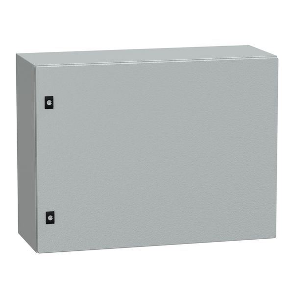 Spacial CRN plain door w/o mount.plate. H600xW800xD300 IP66 IK10 RAL7035.. image 1