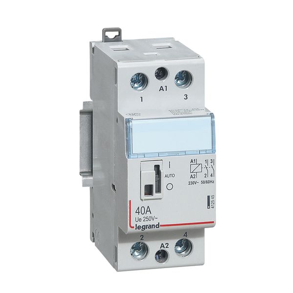 Power contactor CX³ - with 230 V~ coll and handle - 2P - 250 V~ - 40 A image 1