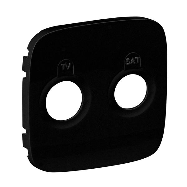 Cover plate Valena Allure - TV-SAT socket - black image 1