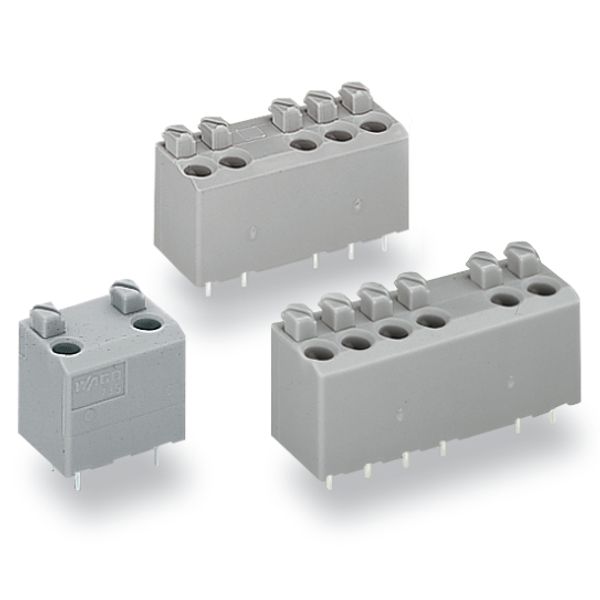 PCB terminal block push-button 1.5 mm², gray image 3
