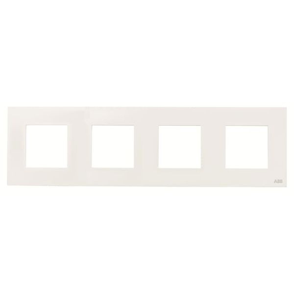 N2274 BL Frame 4-gang / 2+2+2+2-modules - White image 1