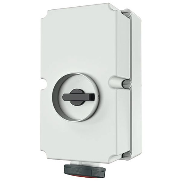 Wall mounted socket, 125A4p6h400V, IP67 image 1