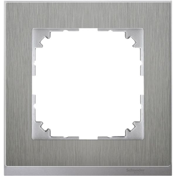 M-Pure Decor frame, 1-gang, stainless steel image 2