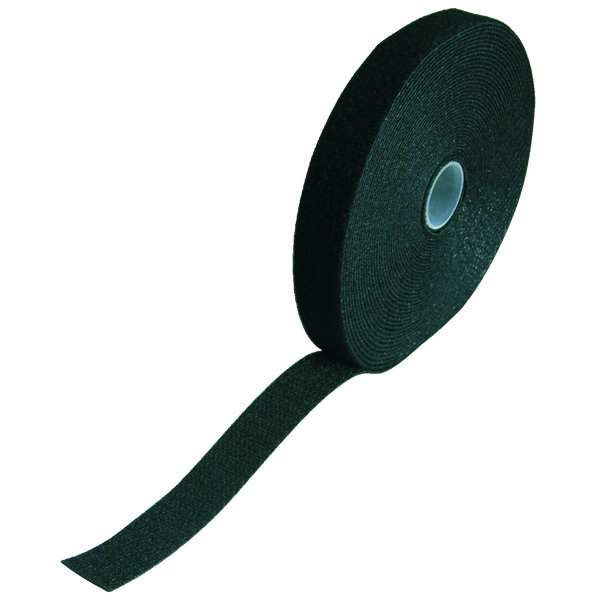 Velcro tape black roll 10m x 20mm image 2