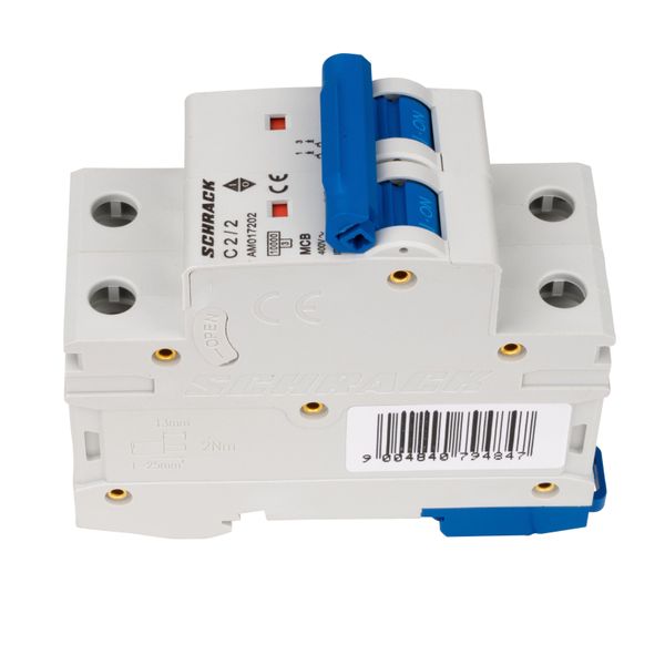 Miniature Circuit Breaker (MCB) AMPARO 10kA, C 2A, 2-pole image 4