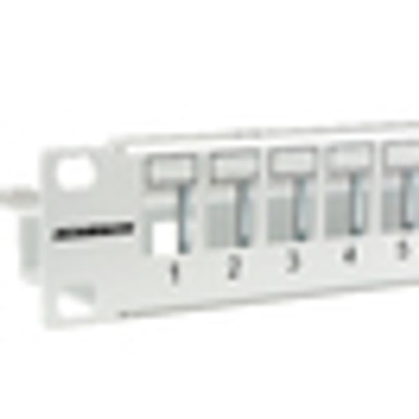 Patchpanel 19" empty for 24 modules (SFA)(SFB), 1U, RAL7035 image 12