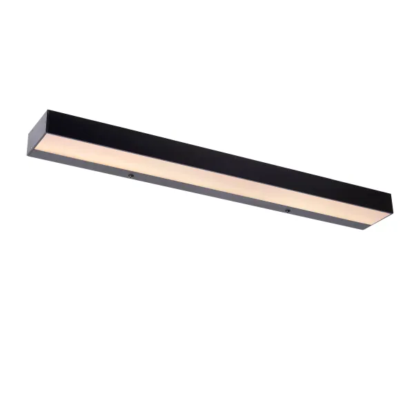 Lucide ALEXA - Wall light Bathroom - LED - 1x8W 3000K - IP44 - Black image 1