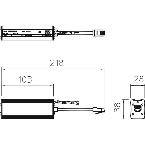 RJ45 S-ATM 8-F Fine protection device for Ethernet networks 6.2V image 2