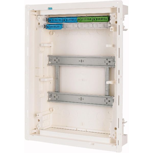 Hollow wall compact distribution board, 2-rows, super-slim sheet steel door image 9