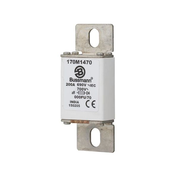 Fuse-link, high speed, 200 A, AC 690 V, size 000, 24 x 36 x 96 mm, aR, IEC image 16