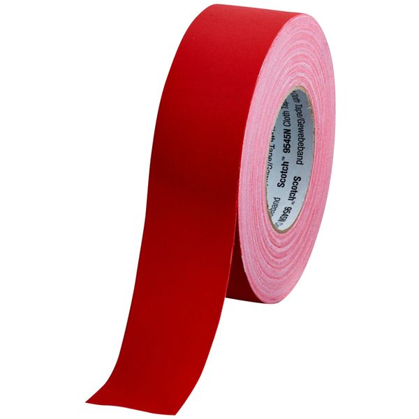 Scotch® 9545N Cloth Tape, Red, 50 mm x 50 m image 1