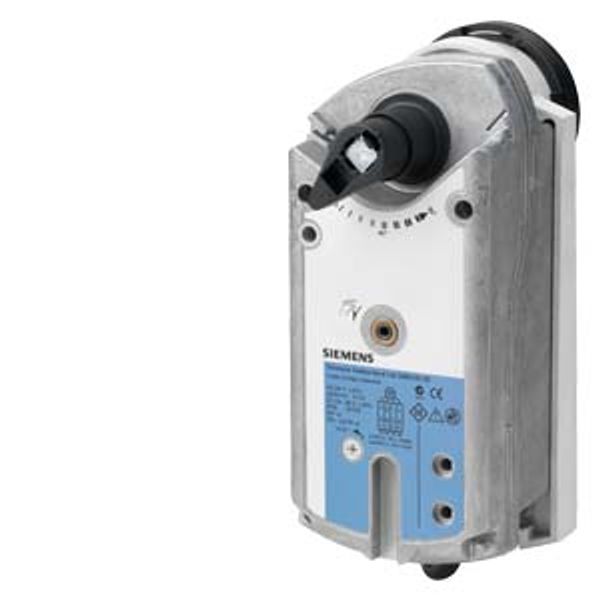 GMA131.9E - Electromotoric rotary actuator with spring-return for ball valves, AC/DC 24 V, 3-position, 7 Nm, 90/15 s image 1