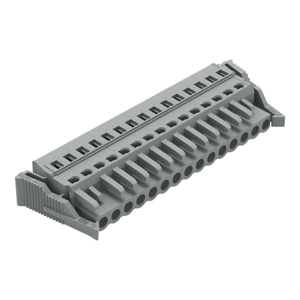 1-conductor female connector CAGE CLAMP® 2.5 mm² gray image 1