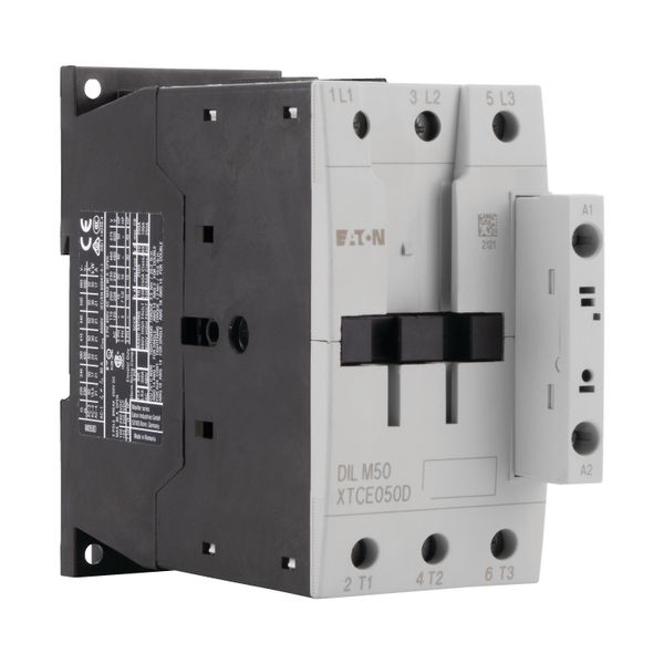 Contactor, 3 pole, 380 V 400 V 22 kW, RDC 24: 24 - 27 V DC, DC operation, Screw terminals image 17