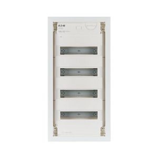 Compact distribution board-flush mounting, 4-rows, super-slim sheet steel door image 5