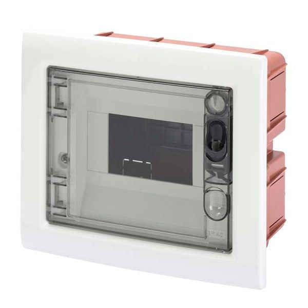 FLUSH-MOUNTING ENCLOSURE WITH SMOKED TRANSPARENT DOOR 6 MODULES IP40 image 2