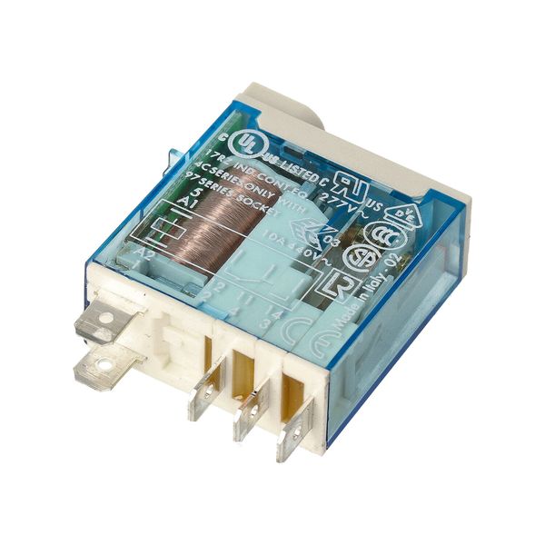 Mini.ind.relays 1CO 16A/24VDC/Agni+Au/Test button/LED/Mech.ind (46.61.9.024.5074) image 3