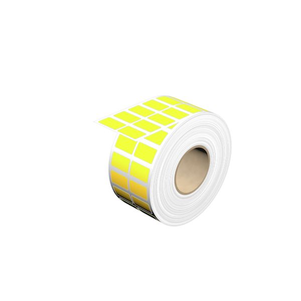 Device marking, Self-adhesive, 20 mm, Cotton fabric, yellow image 2