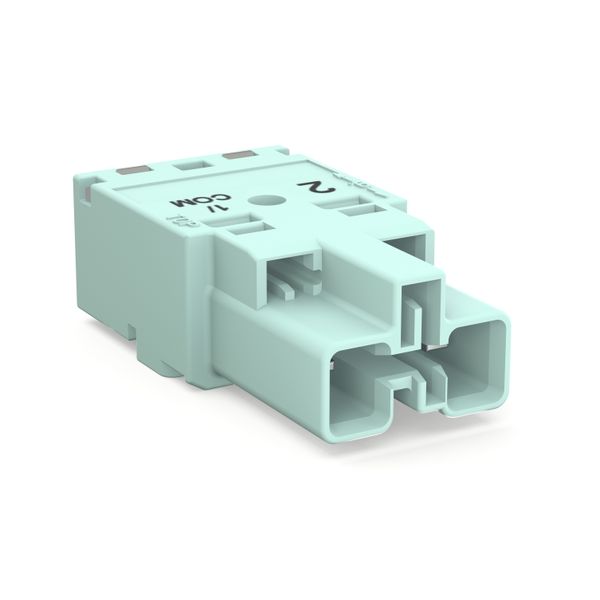 Plug;2-pole;Cod. B;light turquoise image 1