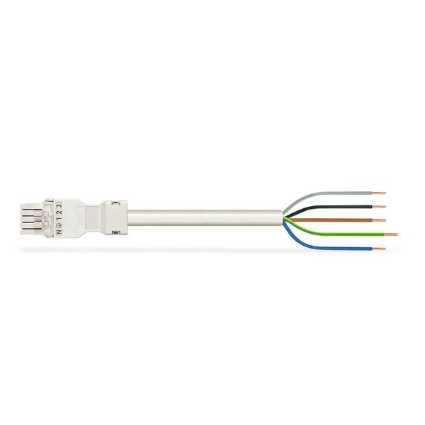 pre-assembled connecting cable Eca Socket/open-ended white image 1